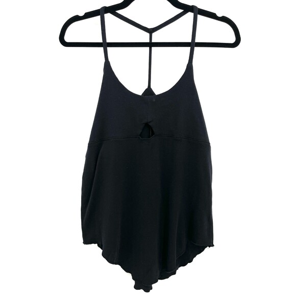 NWT CHASER Keyhole T Back Black Tank Top Size M - Picture 2 of 4